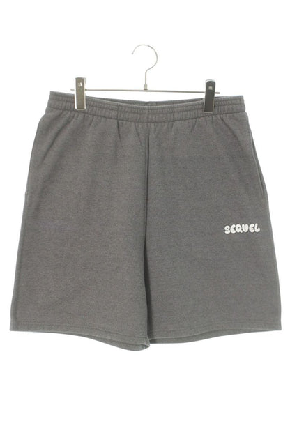 SEQUEL 25SS Logo Print Sweat Shorts Gray 25SS-SP Size XL