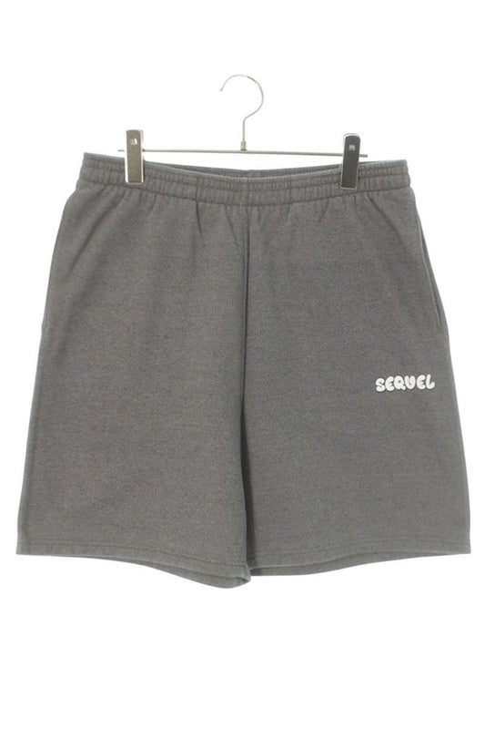 SEQUEL 25SS Logo Print Sweat Shorts Gray 25SS-SP Size XL