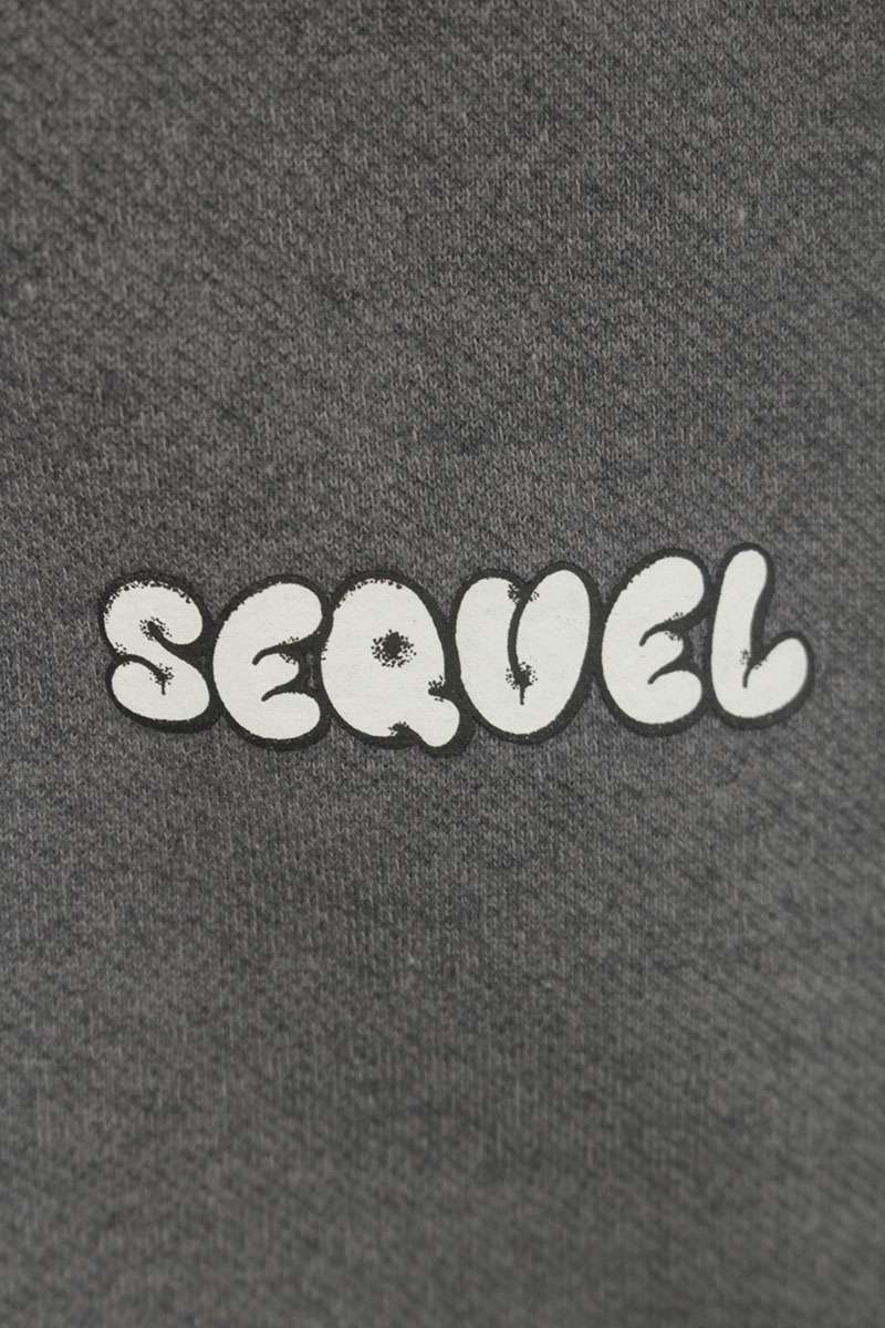 SEQUEL 25SS Logo Print Sweat Shorts Gray 25SS-SP Size XL