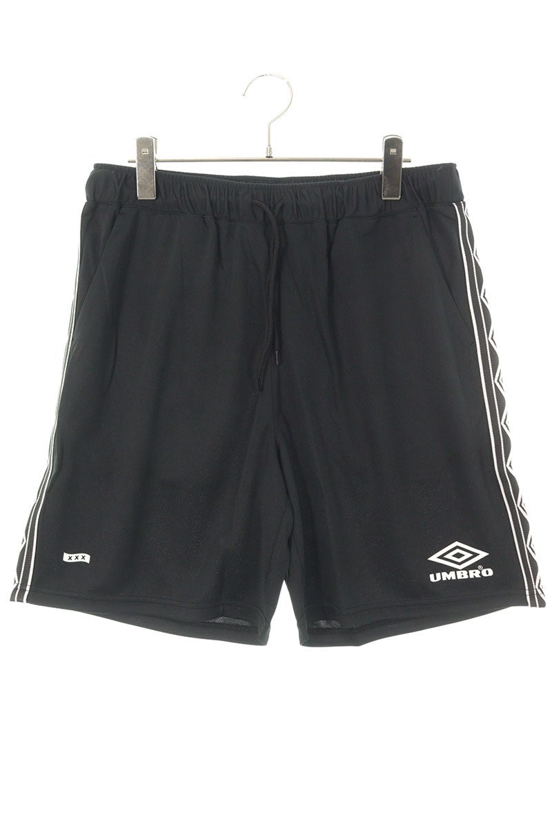 GOD SELECTION XXX x Umbro Logo Print Shorts Black Size 32