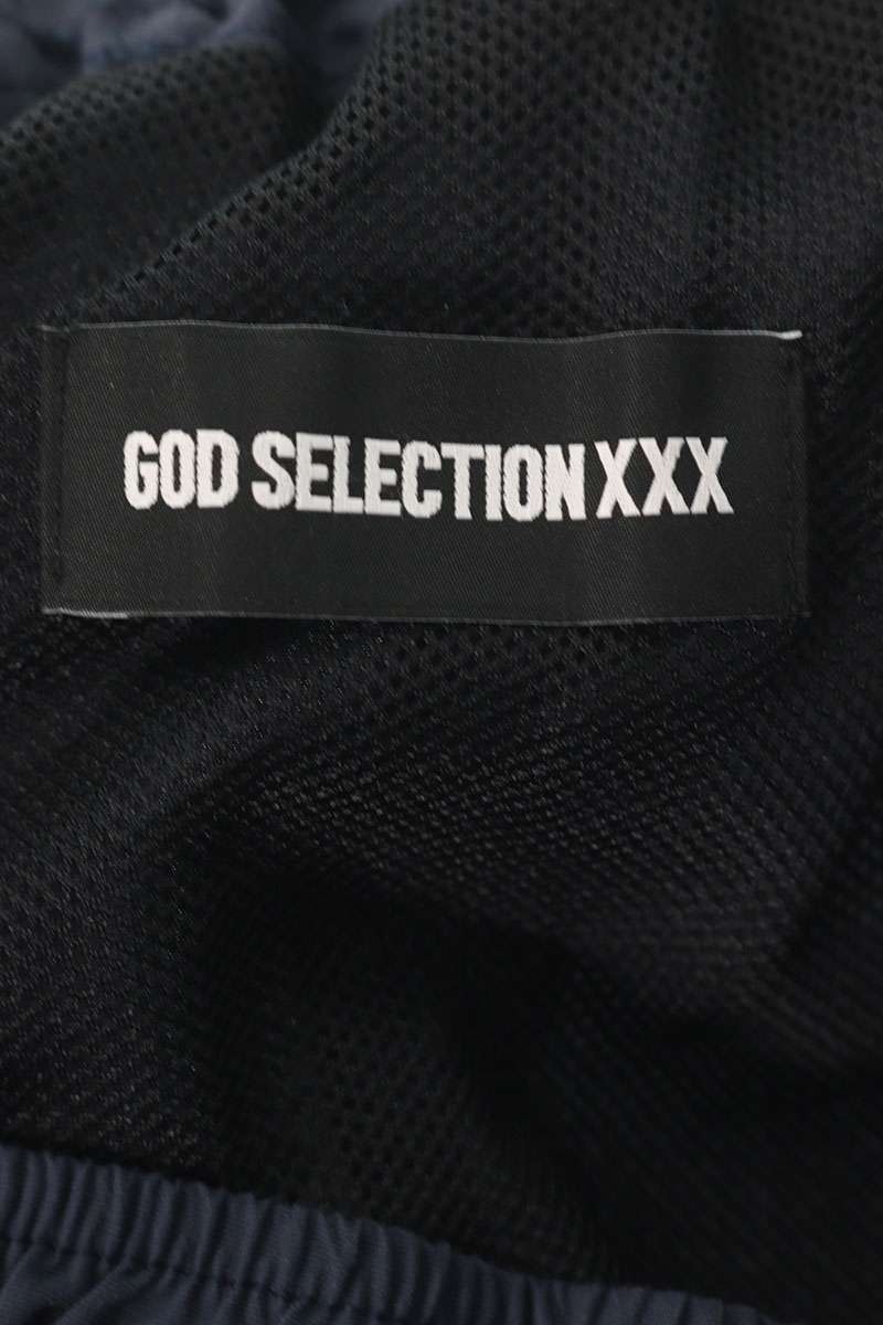GOD SELECTION XXX Logo Patchwork Pants Blue Size US 32