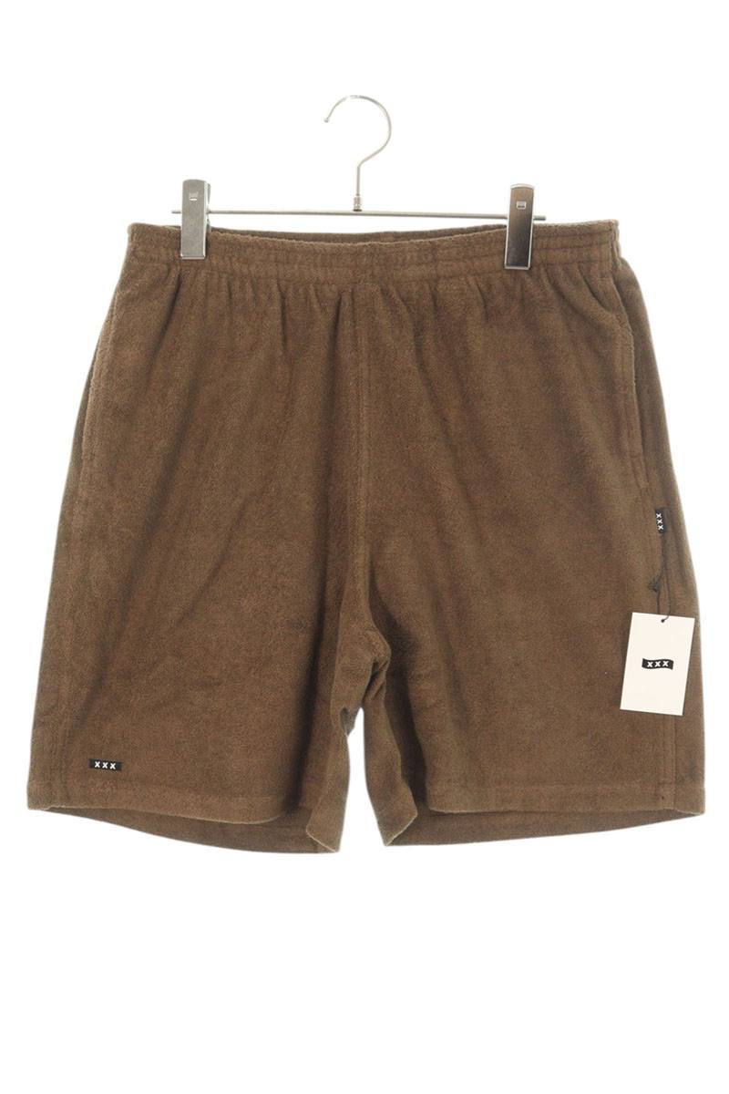GOD SELECTION XXX Terry Cloth Shorts Beige Size 32