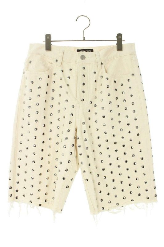 STUSSY x Wales Bonner Studded Denim Shorts White Size 30