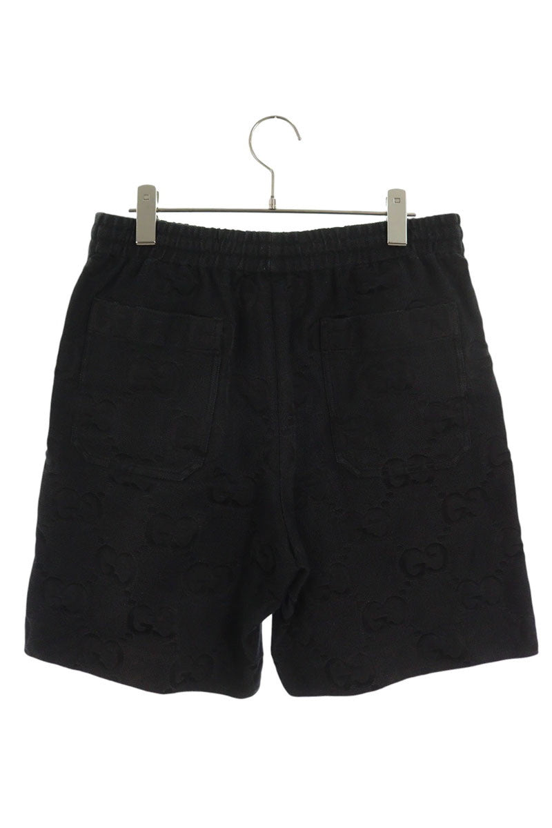 GUCCI GG Monogram Maxi Shorts Black Size 33