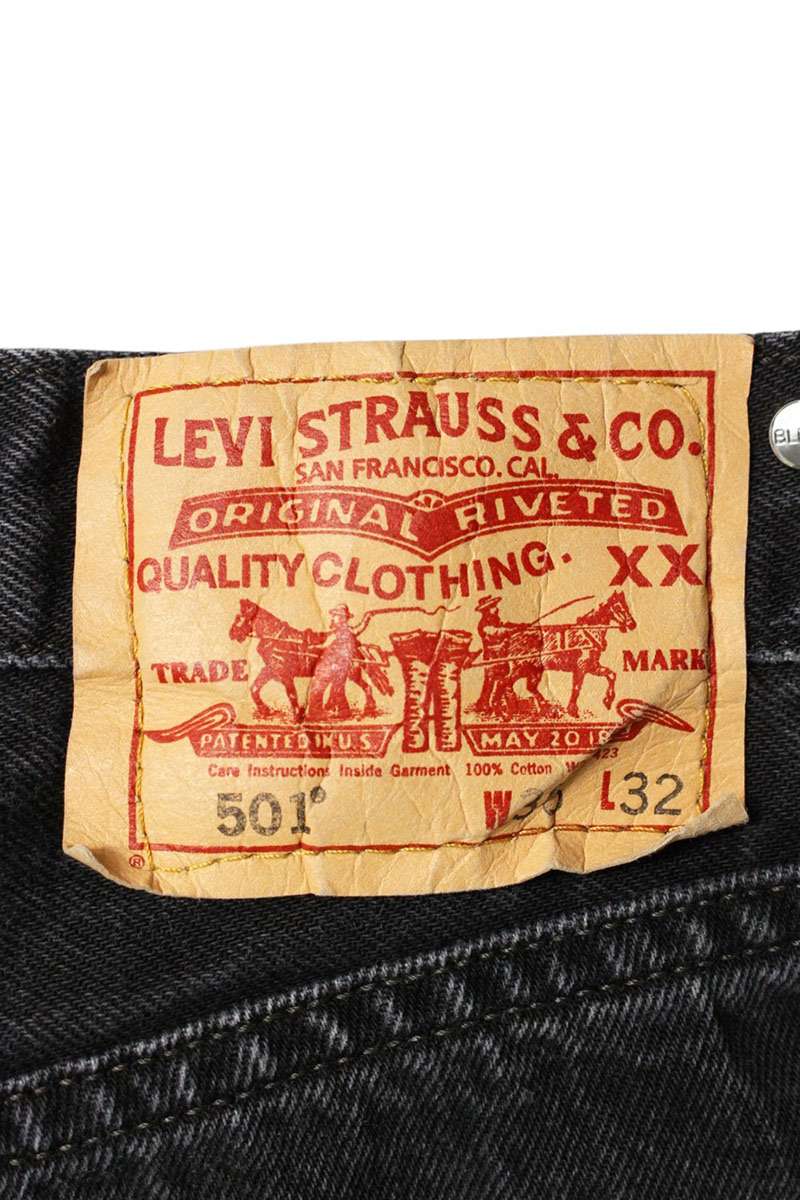 Bless Reconstructed Denim Shorts Black Size L