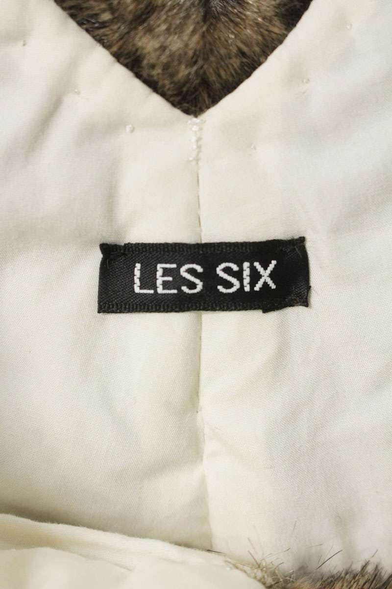 LES SIX Brown Faux Fur Shorts Size 34