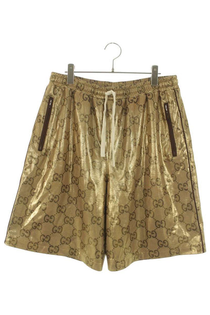 GUCCI GG Monogram Shorts Gold Size 32