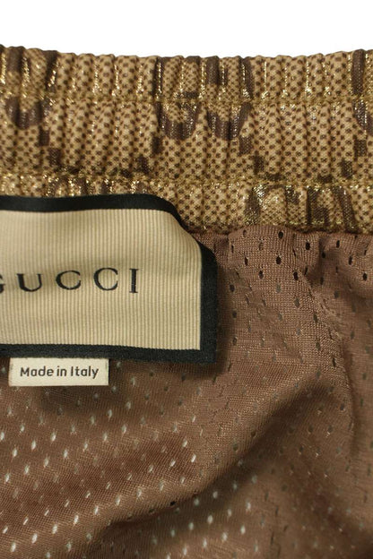 GUCCI GG Monogram Shorts Gold Size 32