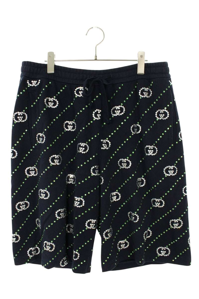 GUCCI GG Stone Embellished Shorts Multi Size 34