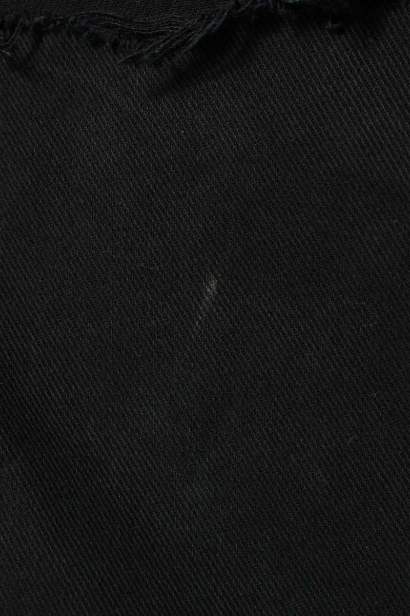 BALENCIAGA Distressed Baggy Denim Shorts Black Size 28