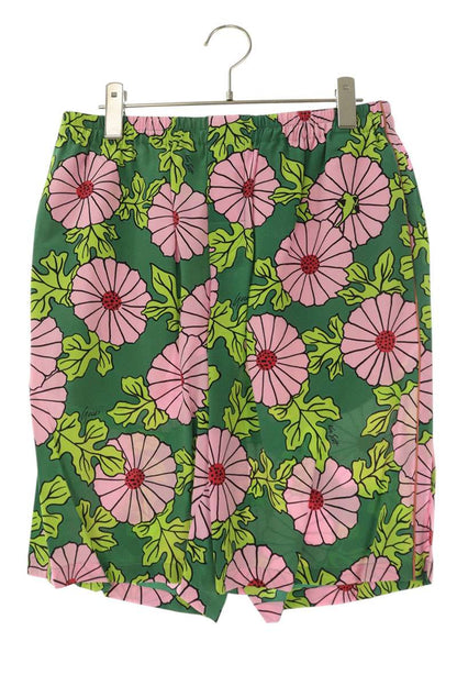 GUCCI Floral Print Silk Shorts Multi Size 33