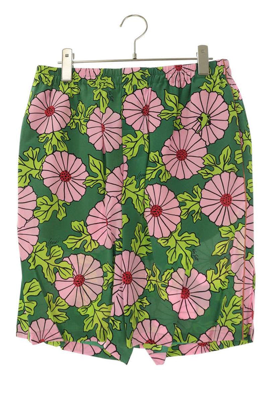 GUCCI Floral Print Silk Shorts Multi Size 33