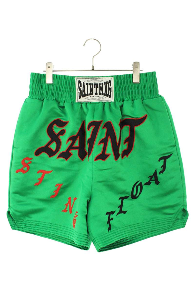 Saint Michael Logo Patchwork Pants Green Size US 30