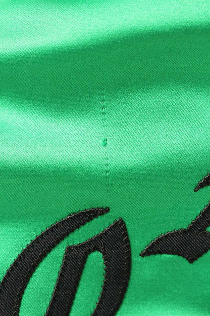 Saint Michael Logo Patchwork Pants Green Size US 30