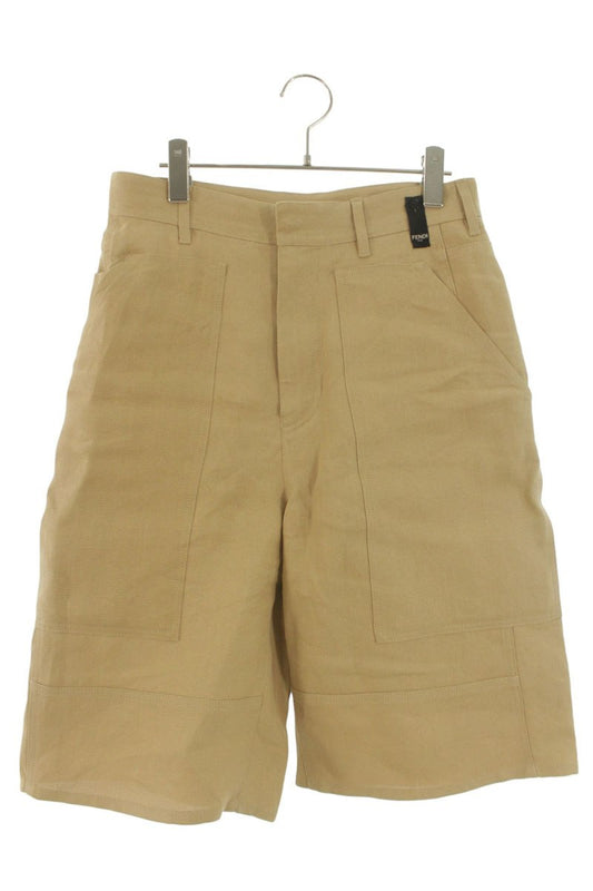 Fendi Bermuda Canvas Shorts Brown Size 44