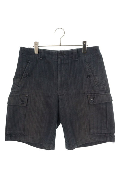 SUPREME Herringbone Cargo Shorts Navy Cotton Size 32