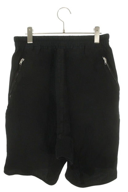 Rick Owens Drawcord Cotton Silk Shorts Black Size 33