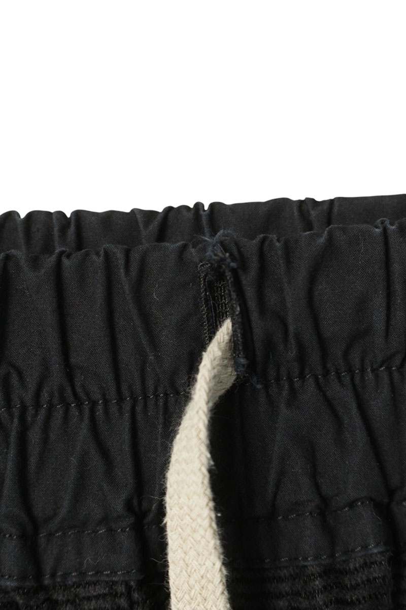 Rick Owens Drawcord Cotton Silk Shorts Black Size 33
