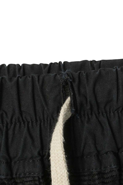 Rick Owens Drawcord Cotton Silk Shorts Black Size 33