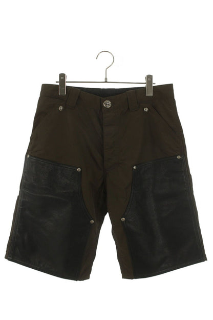 Chrome Hearts CARPENTER SHORTS Leather Trim Nylon Size 30