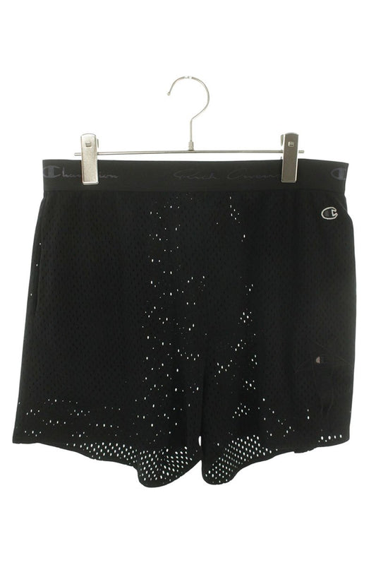 Rick Owens Black Polyester Mesh Shorts Size 32