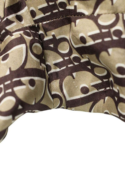 DIOR Brown Oblique Silk Bermuda Shorts Size 44