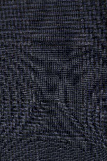 BALENCIAGA Wool Check Shorts Navy Size 33