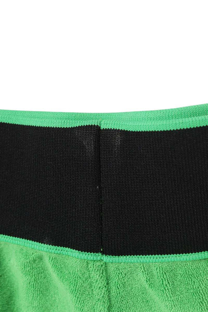BOTTEGA VENETA Waist Logo Terry Shorts Green Size 32