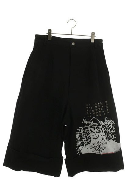 RRR Studded Denim Button Fly Shorts Black Size 32