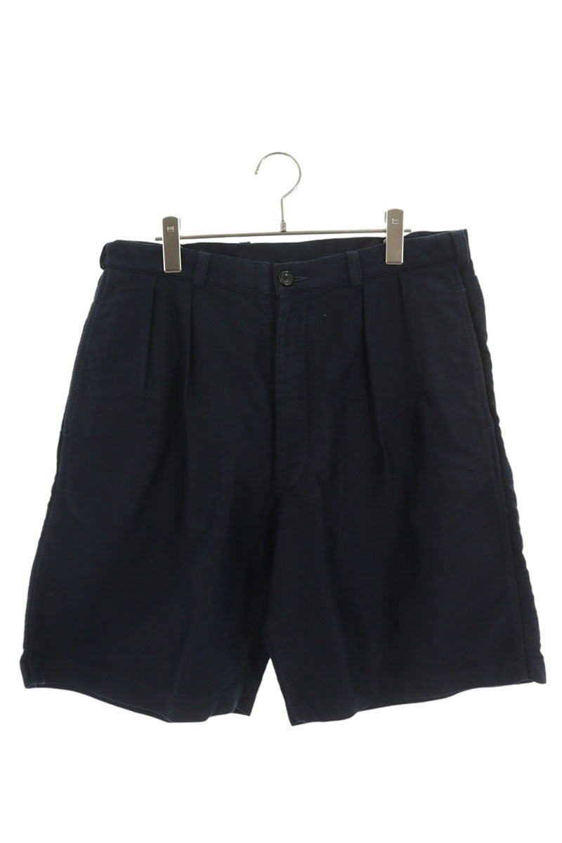 AUBERGE Linen Pleated Shorts Navy Blue Size 31