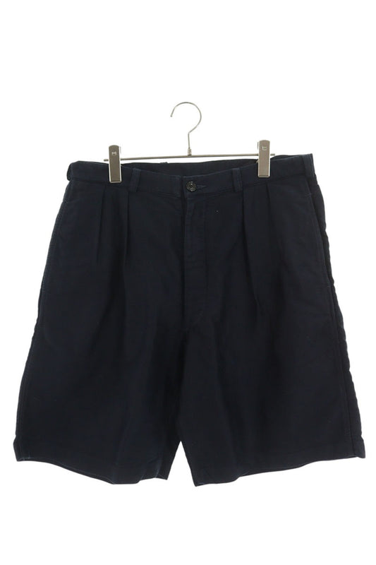 AUBERGE Linen Pleated Shorts Navy Blue Size 31