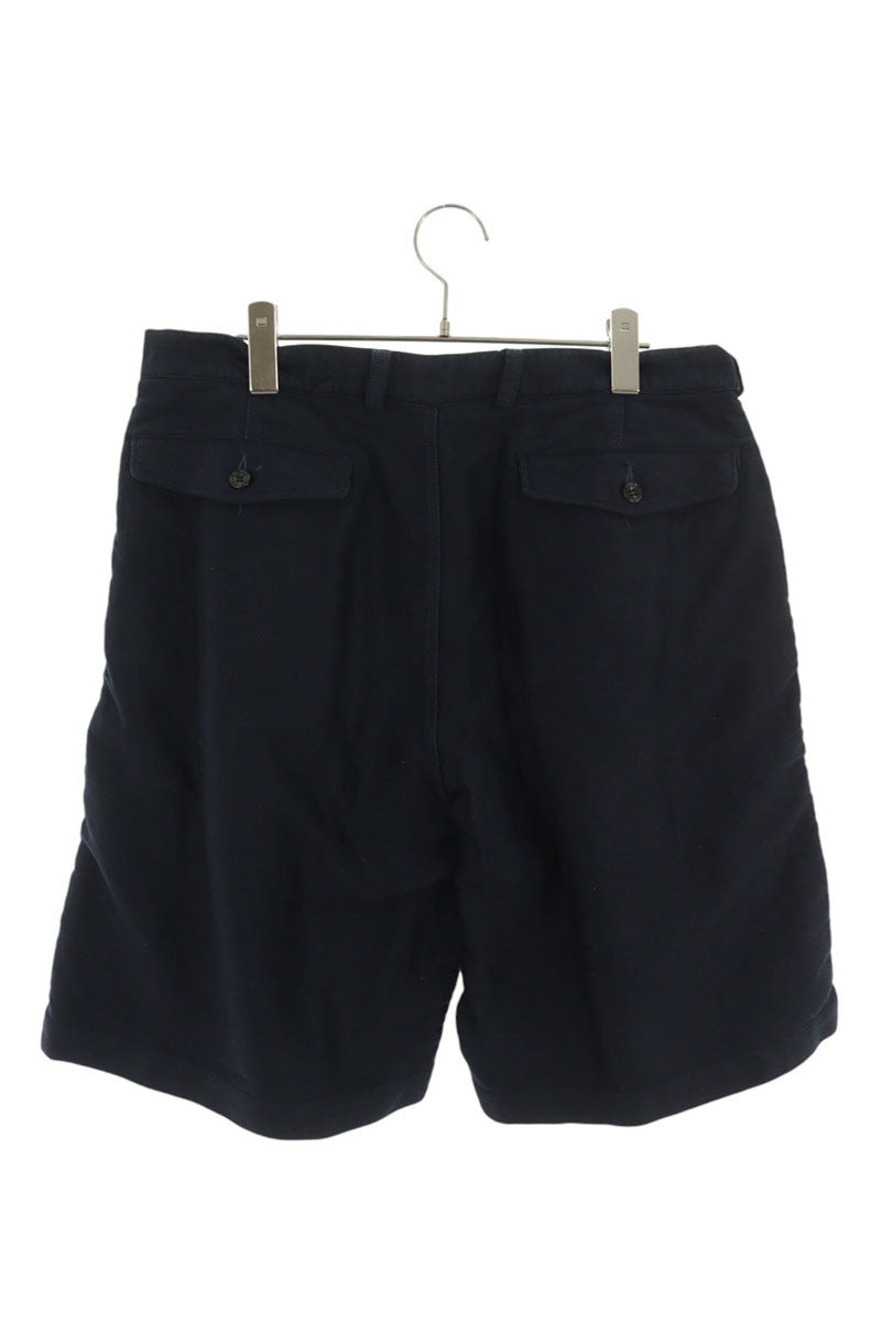 AUBERGE Linen Pleated Shorts Navy Blue Size 31