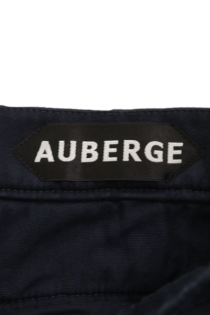 AUBERGE Linen Pleated Shorts Navy Blue Size 31