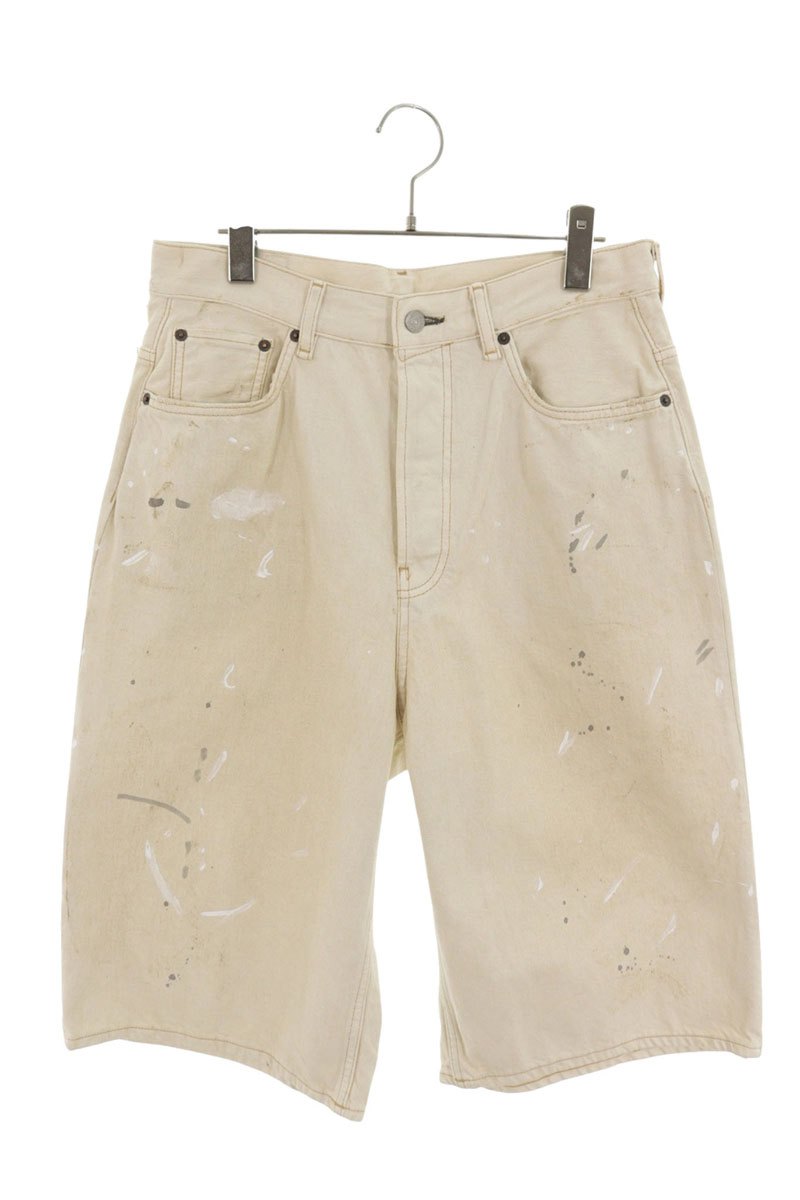 ACNE STUDIOS 26SS Paint Distressed Baggy Shorts Size 34