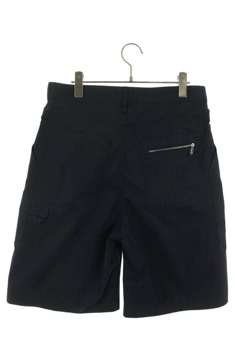 FENDI ARXA FF Back Pocket Bermuda Cotton Shorts Navy Size 33
