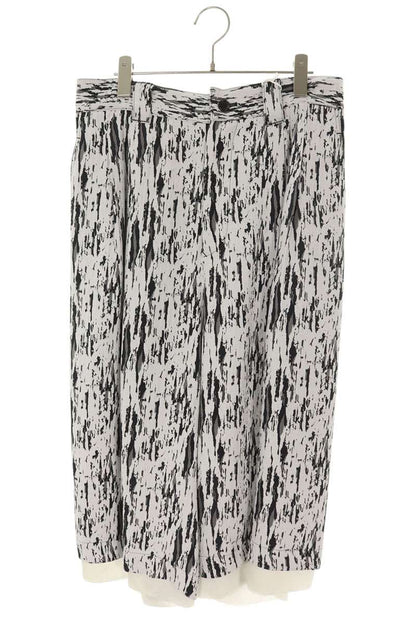 sulvam 26SS Jacquard Wide Shorts White/Black Size 32