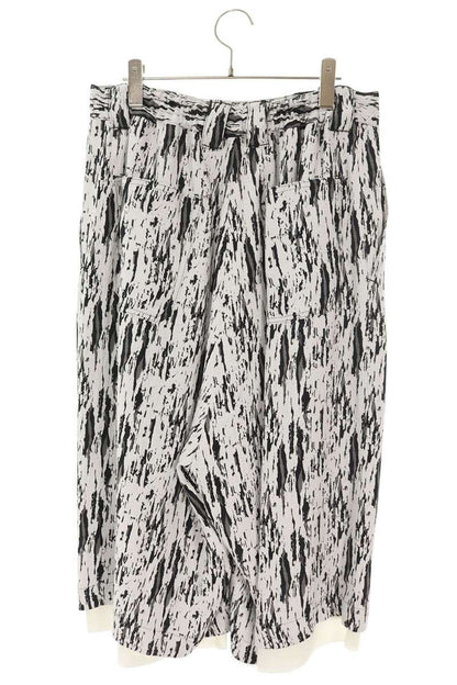 sulvam 26SS Jacquard Wide Shorts White/Black Size 32