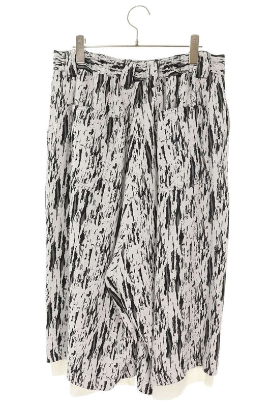 sulvam 26SS Jacquard Wide Shorts White/Black Size 32