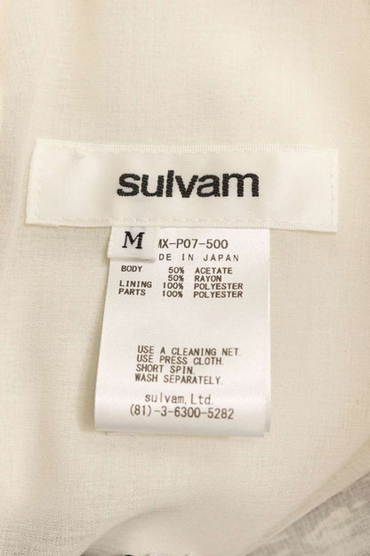 sulvam 26SS Jacquard Wide Shorts White/Black Size 32