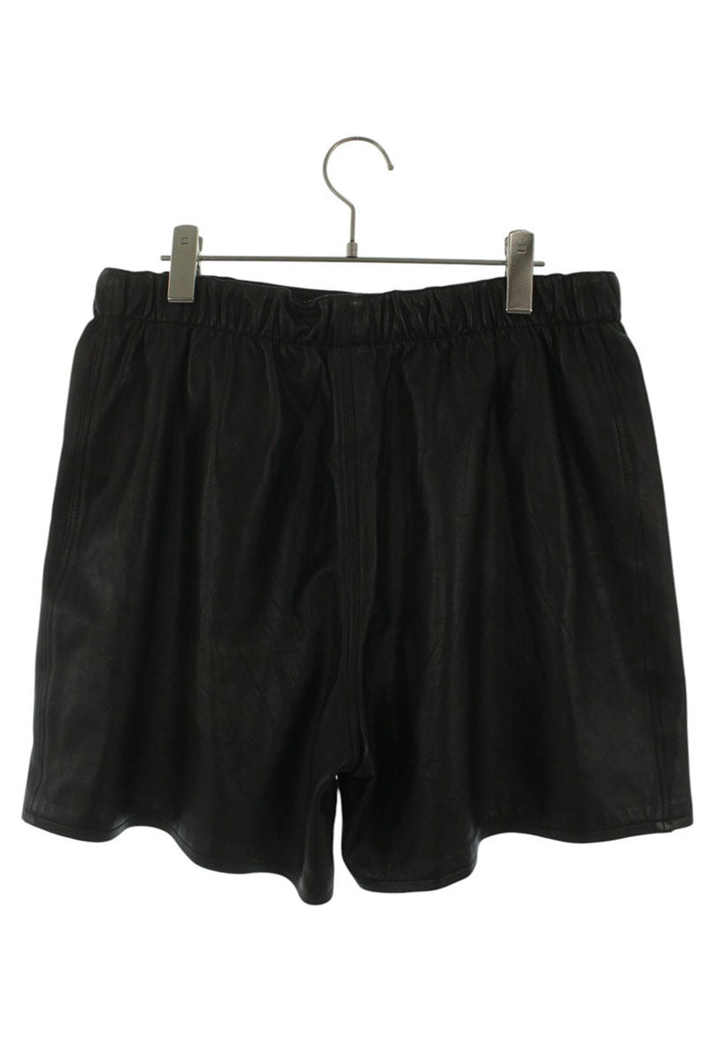 Chrome Hearts Cross Patch Leather Boxer Shorts Black Size 36