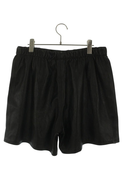 Chrome Hearts Cross Patch Leather Boxer Shorts Black Size 36