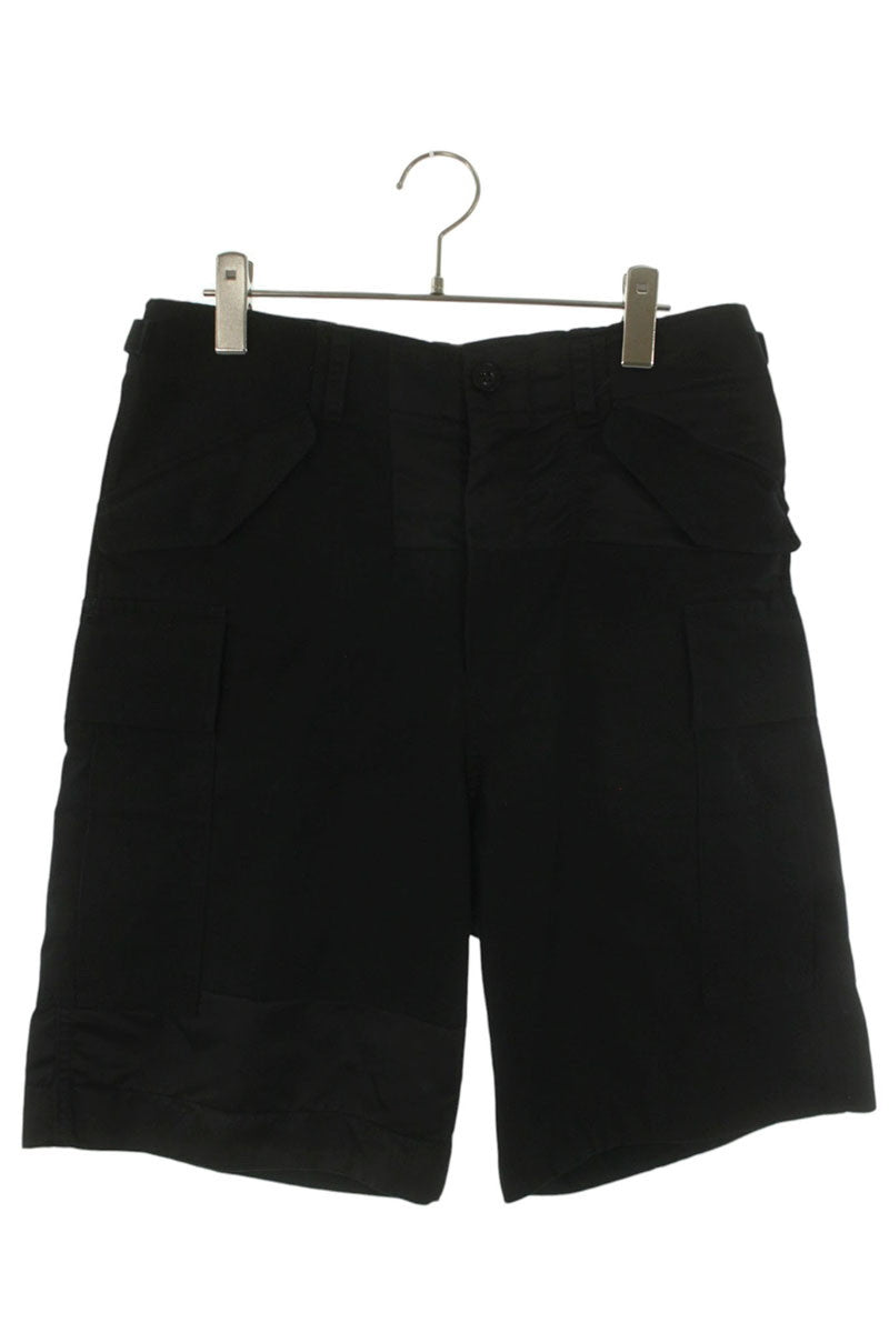 Sacai 21SS Black Cotton Nylon Oxford Shorts Size 30
