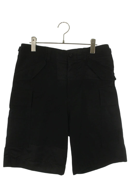 Sacai 21SS Black Cotton Nylon Oxford Shorts Size 30