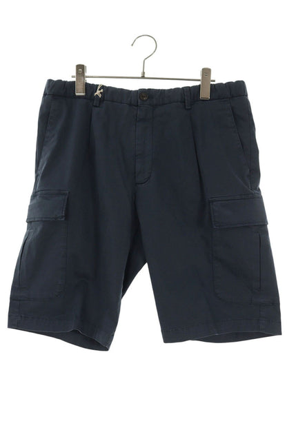 BRIGLIA Cargo Shorts Navy Cotton Blend Size 38