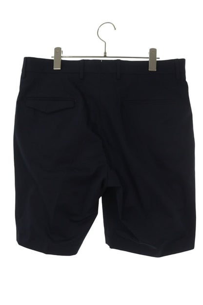 BERWICH Double Pleat Cotton Shorts Navy Size 36
