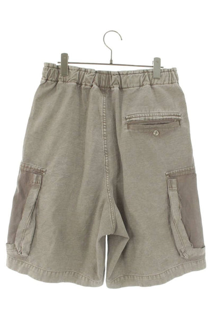 MIHARAYASUHIRO 26SS Gray Damaged Cotton Cargo Shorts Size 32
