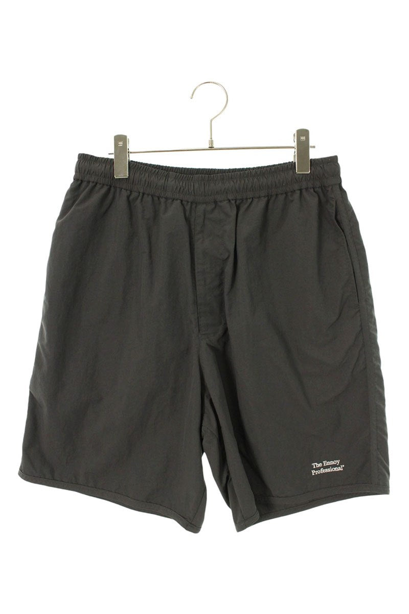 ENNOY Embroidered Logo Nylon Shorts Gray Size 32