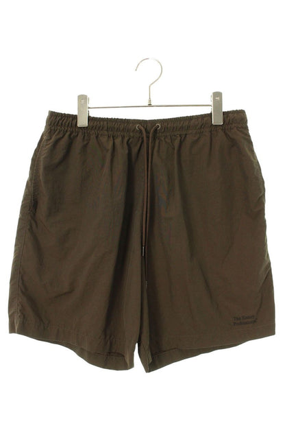 ENNOY SS22 Embroidered Logo Nylon Mesh Shorts Brown Size 32