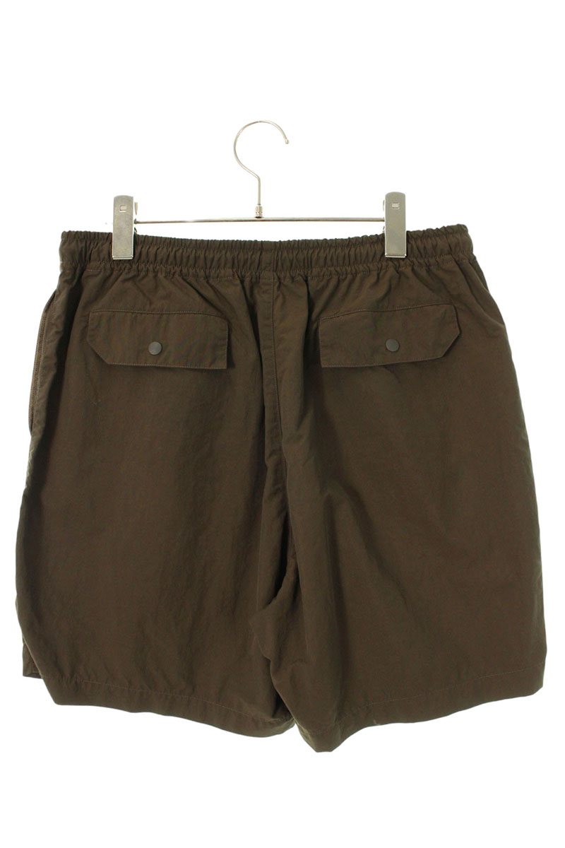 ENNOY SS22 Embroidered Logo Nylon Mesh Shorts Brown Size 32