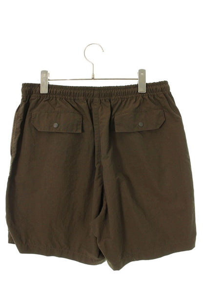 ENNOY SS22 Embroidered Logo Nylon Mesh Shorts Brown Size 32